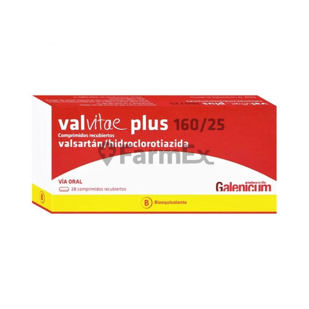 Valvitae Plus Valsartán 160/25 x 28 comprimidos Recubiertos GALENICUM